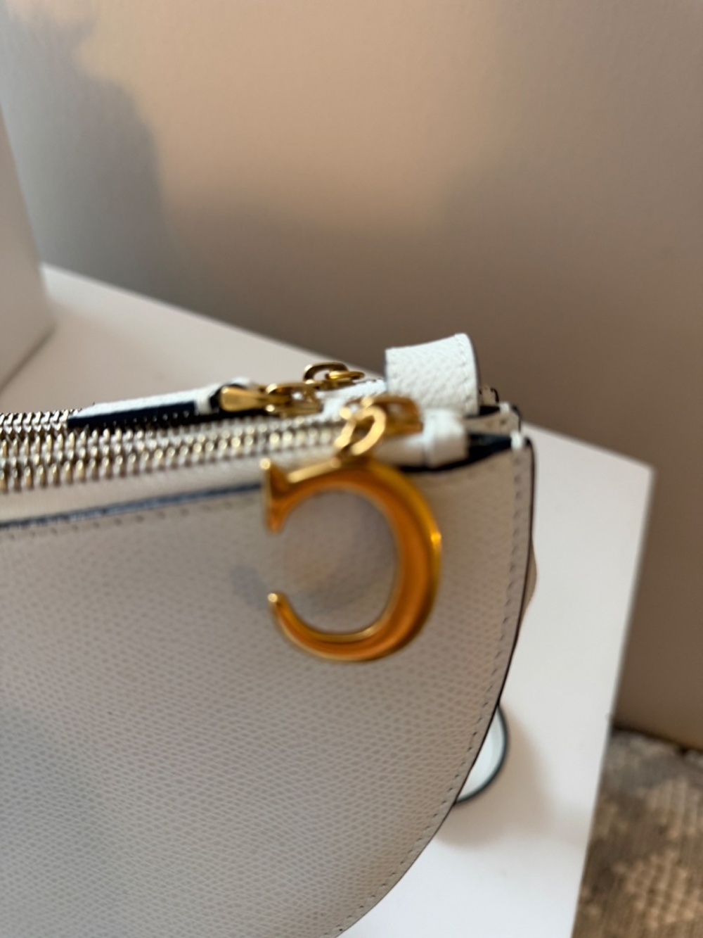 Christian Dior 3 zipper saddle bag with scarf - Picture 6 of 10